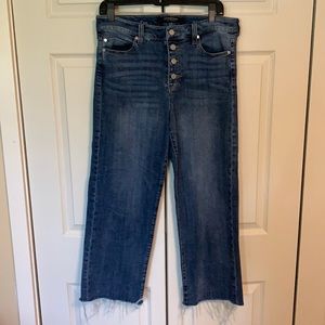 Liverpool wide leg jeans button down fly